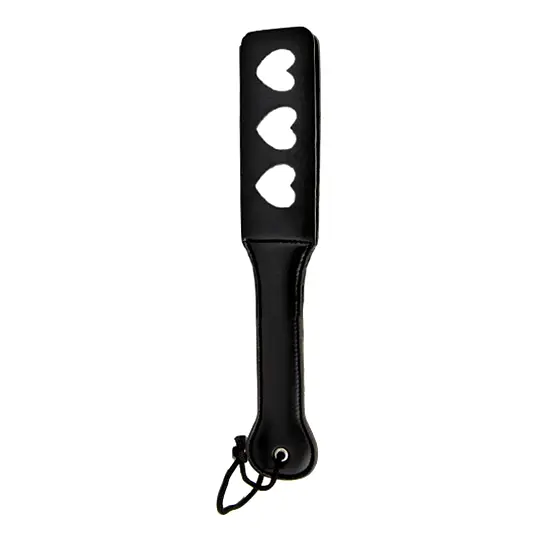 Dvojitá plácačka s vykrojenými srdiečkami Love Slapper Paddle