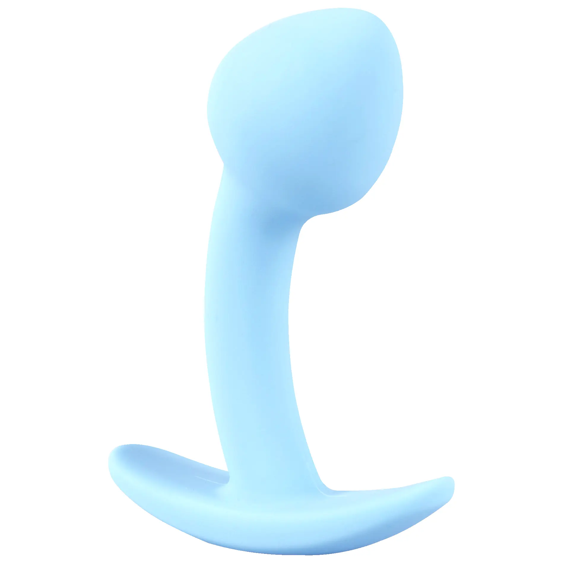 Úzky zahnutý silikónový kolík modrý Cuties Mini Plug