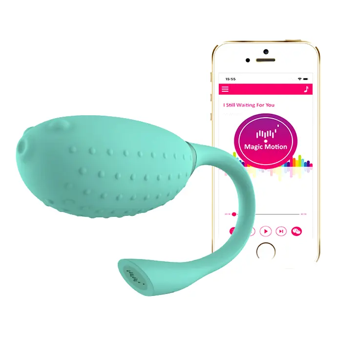 Smart guľaté vibračné vajíčko Magic Motion Fugu mint