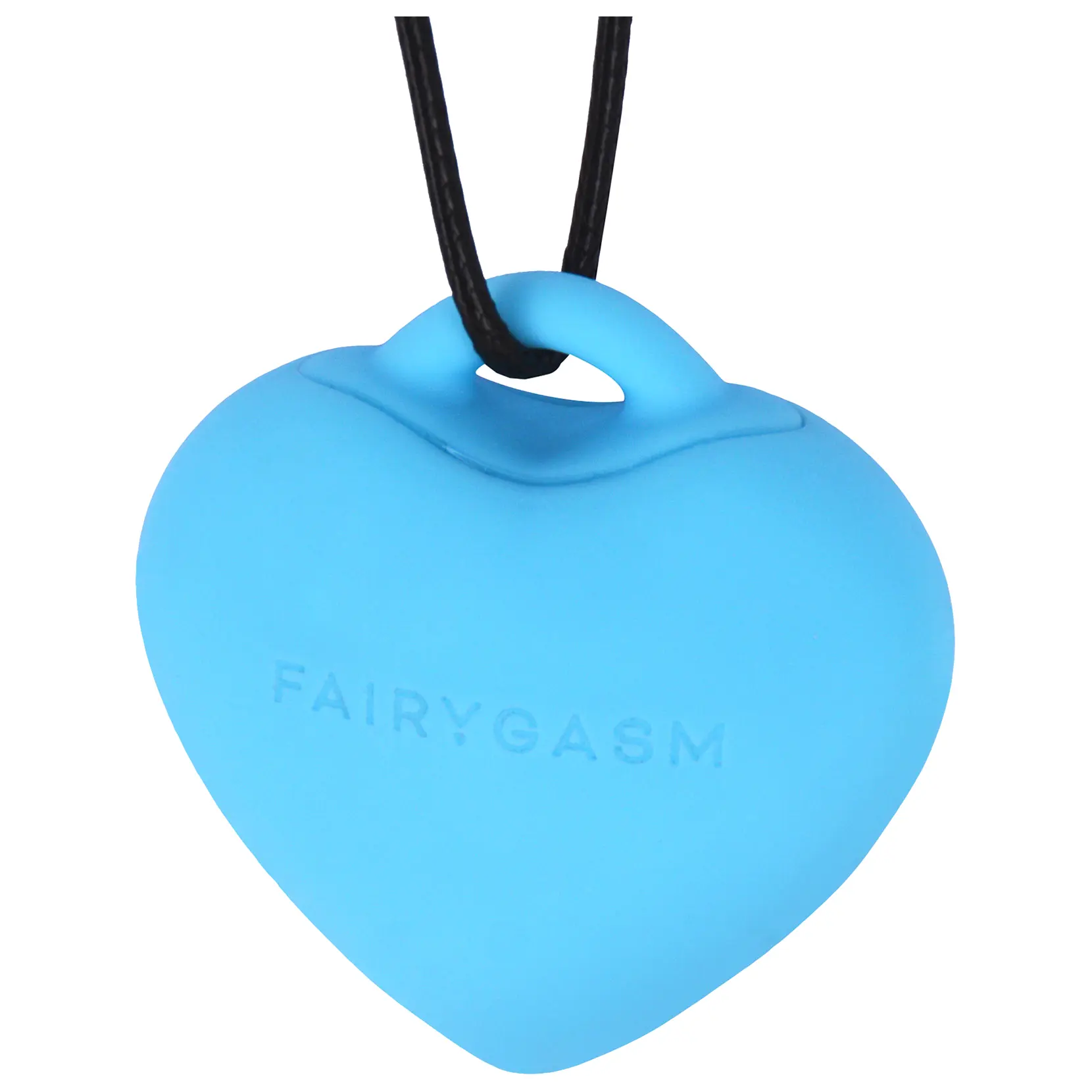 FairyGasm PleasureStone vibračný stimulátor v tvare srdca modrý