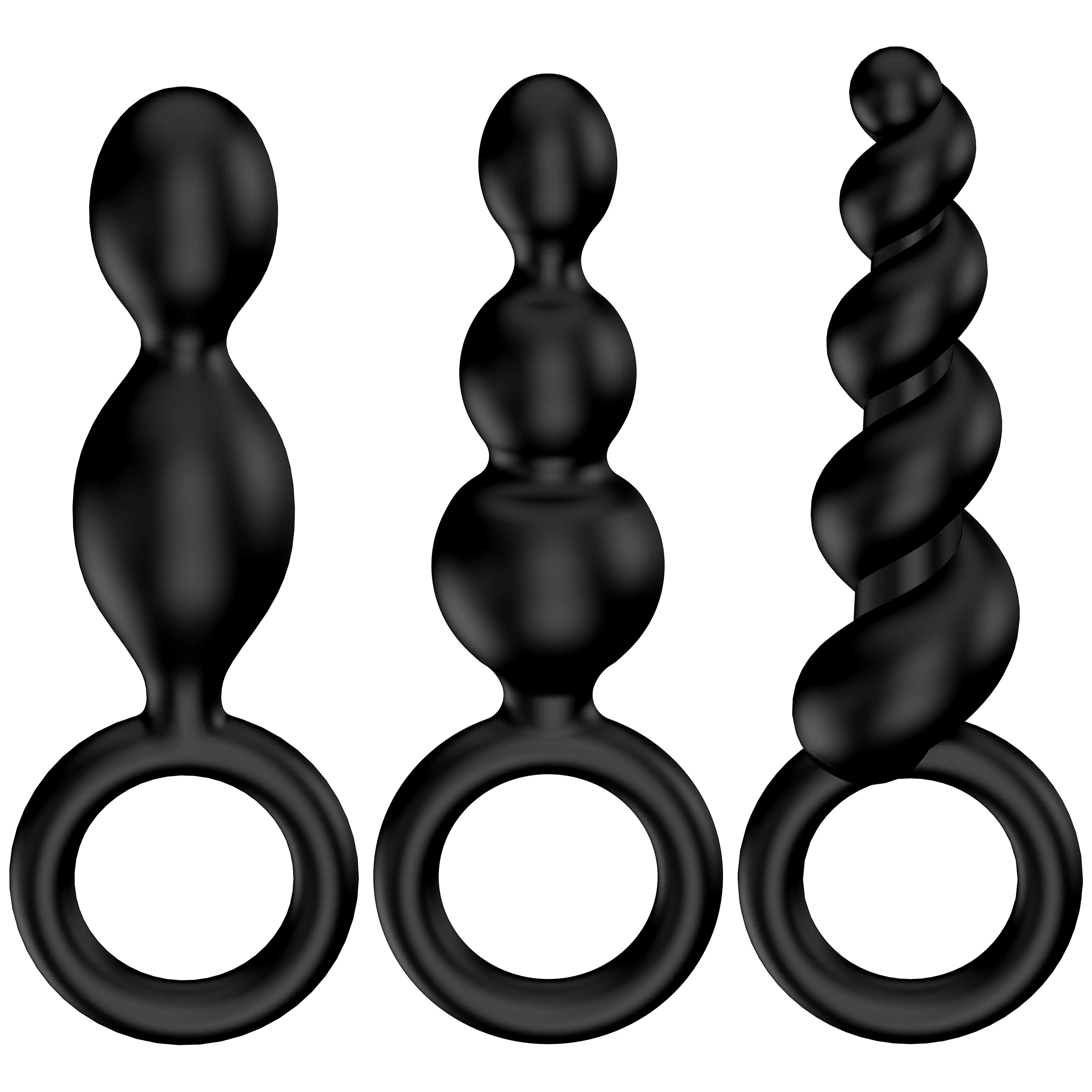 Satisfyer Booty Call sada análnych guličiek čierna