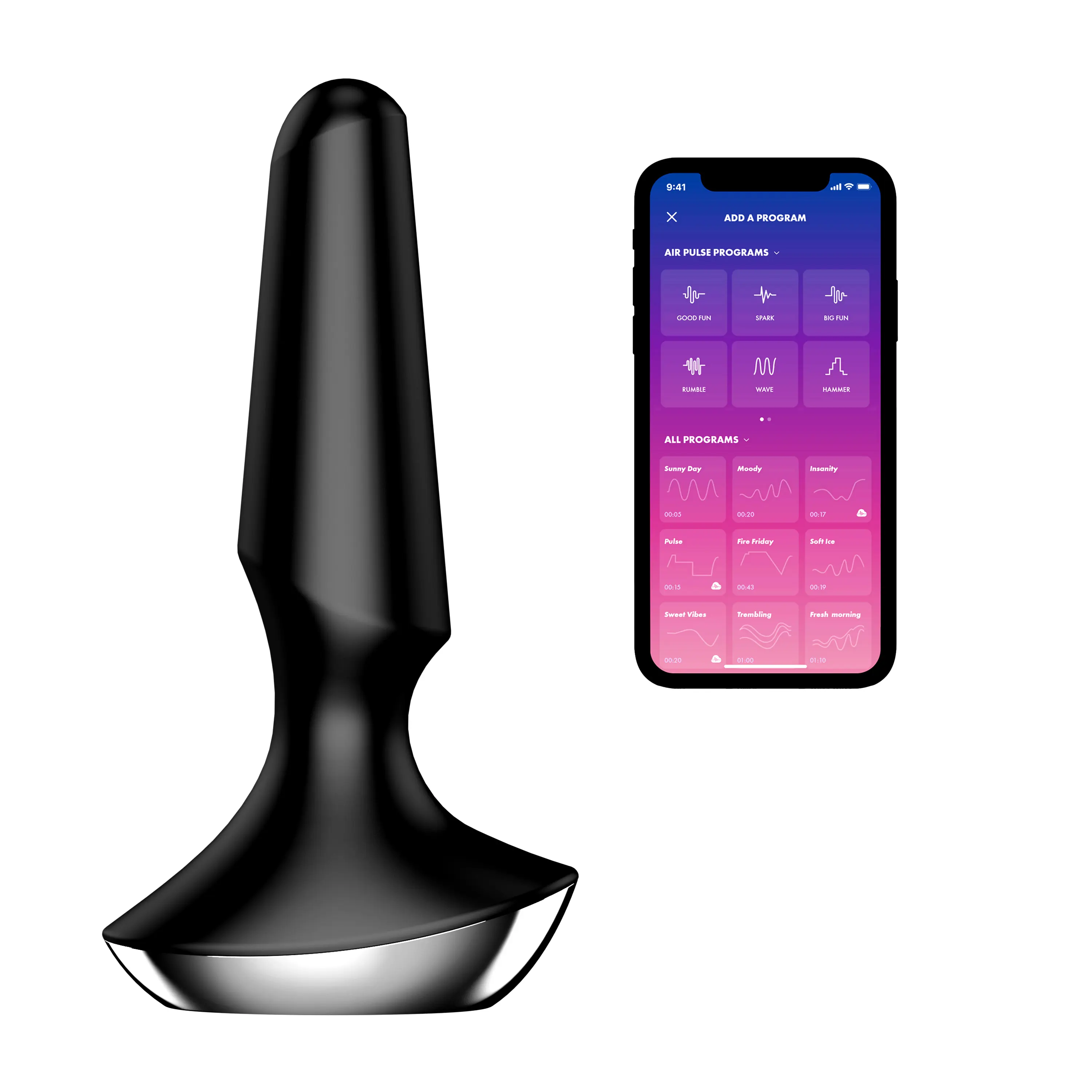 Satisfyer Plug Ilicious 2 análny vibrátor čierny