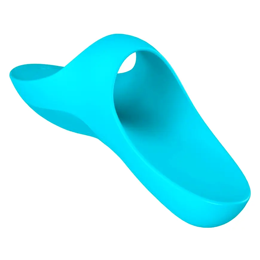 Dlhý vibrátor na prst tyrkysová modrá Satisfyer Teaser