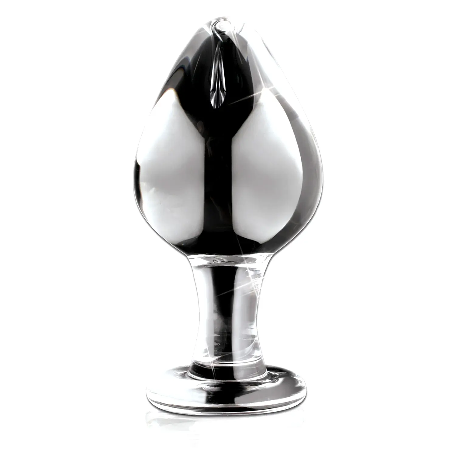 Sklenený hrubý análny kolík Icicles No. 25