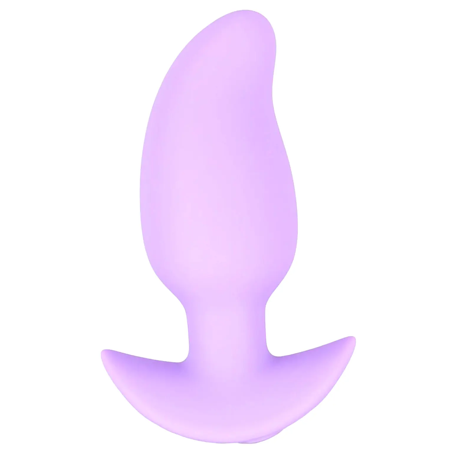Vibračný zahnutý mini análny kolík fialový Cuties