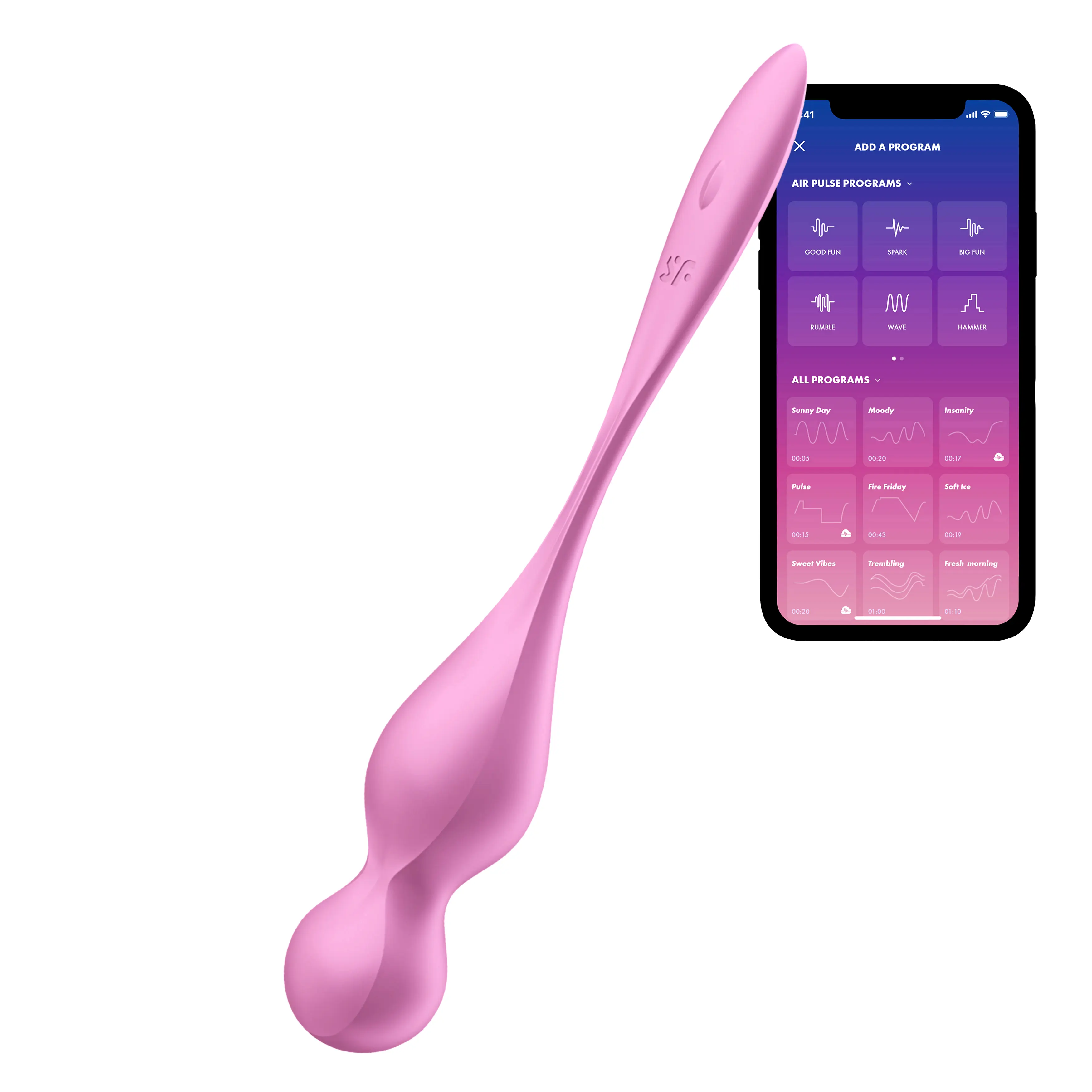 Satisfyer Love Birds 1 smart vibračné venušine guličky ružové