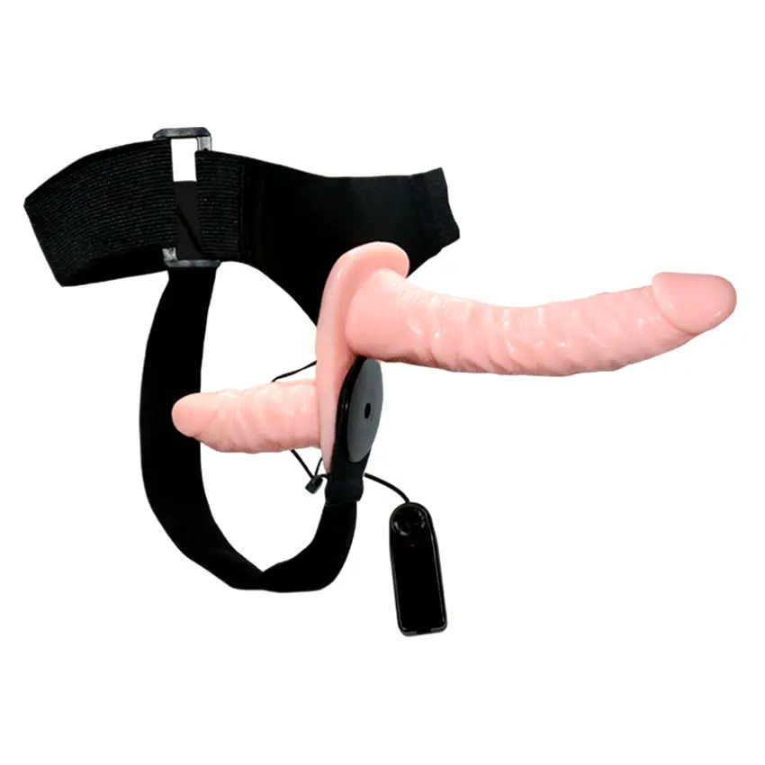 Double-Head vibračný dvojitý pripínací penis