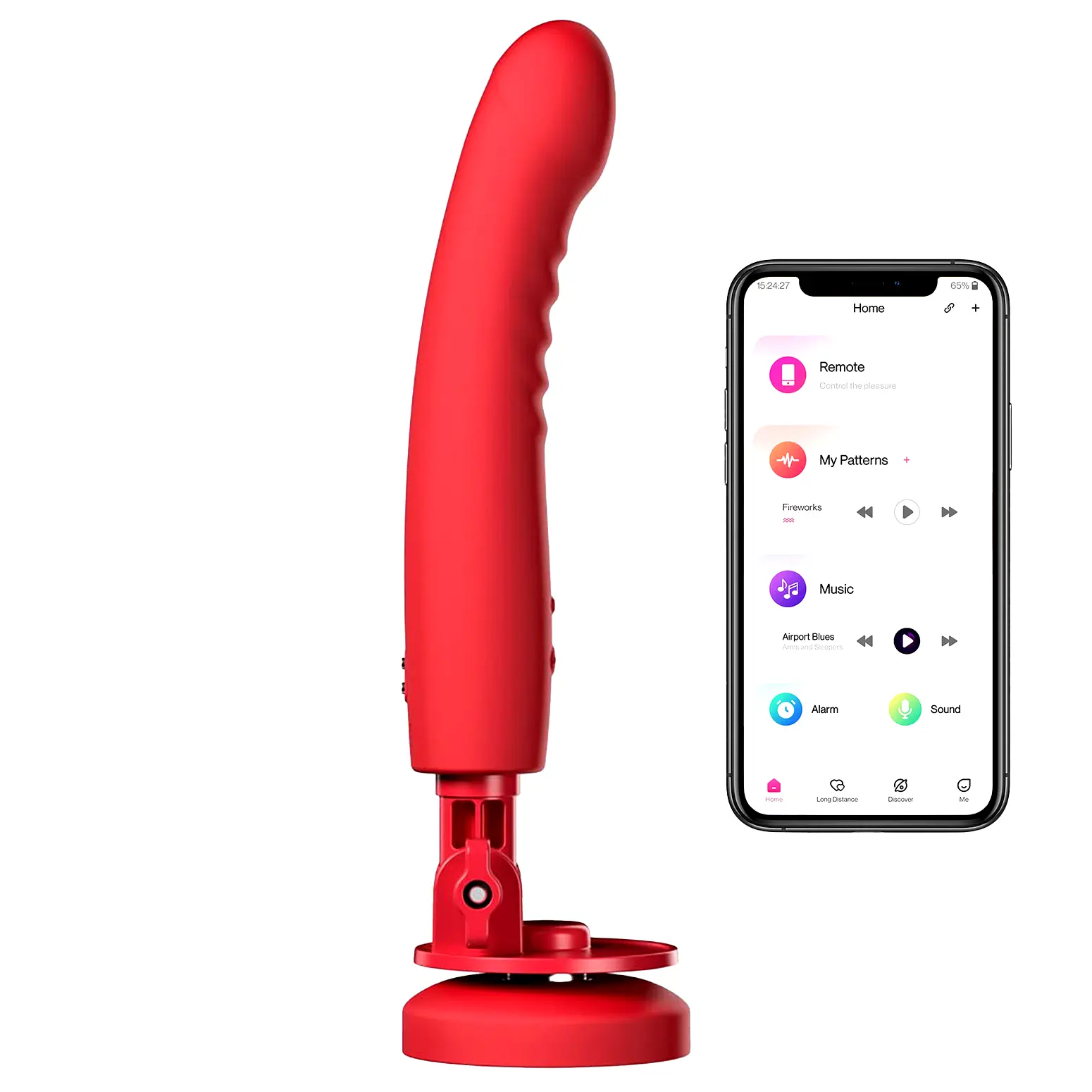 Polohovateľný smart vibrátor s prísavkou na stenu Mission 2 Lovense