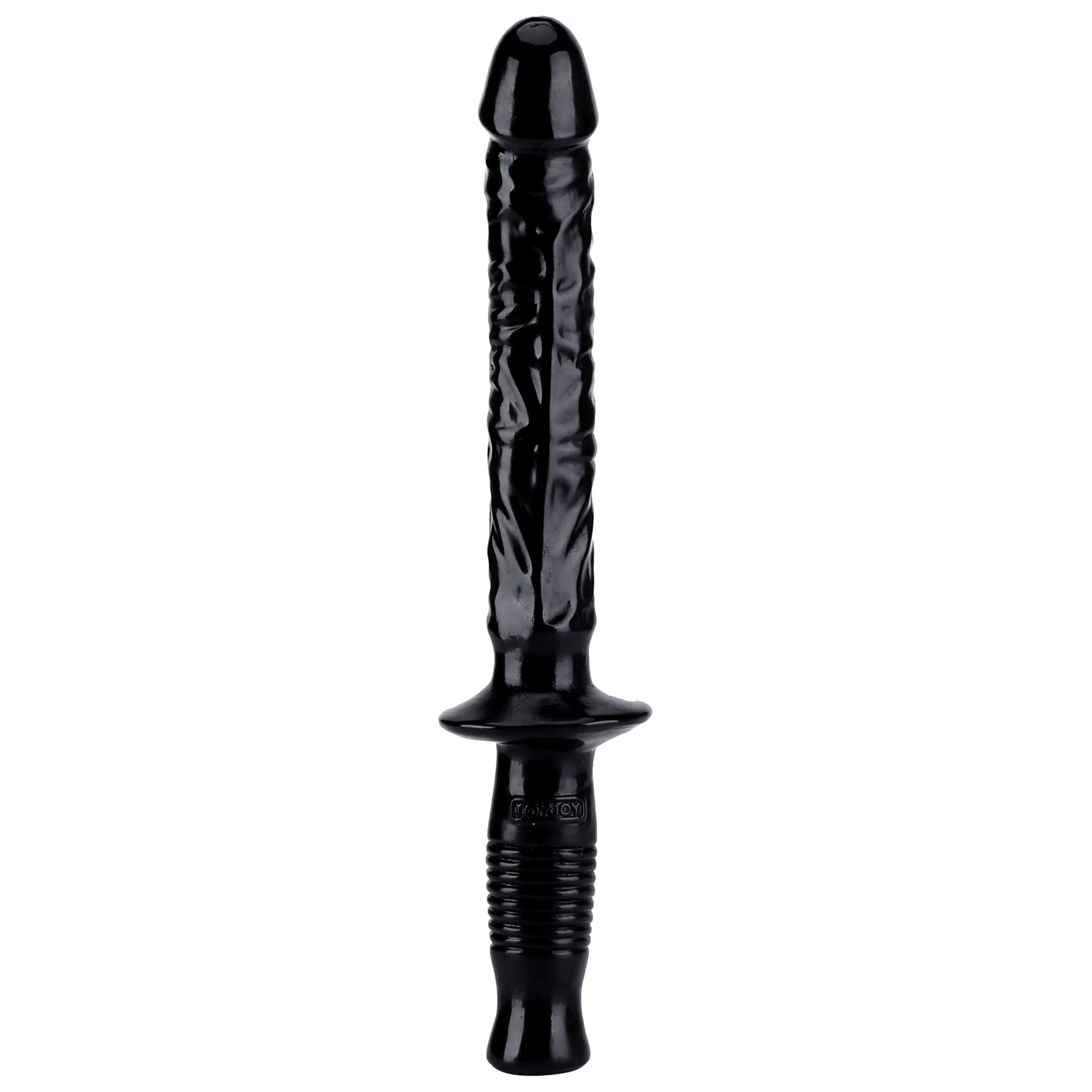Realistické dildo s rukoväťou 37 cm čierne