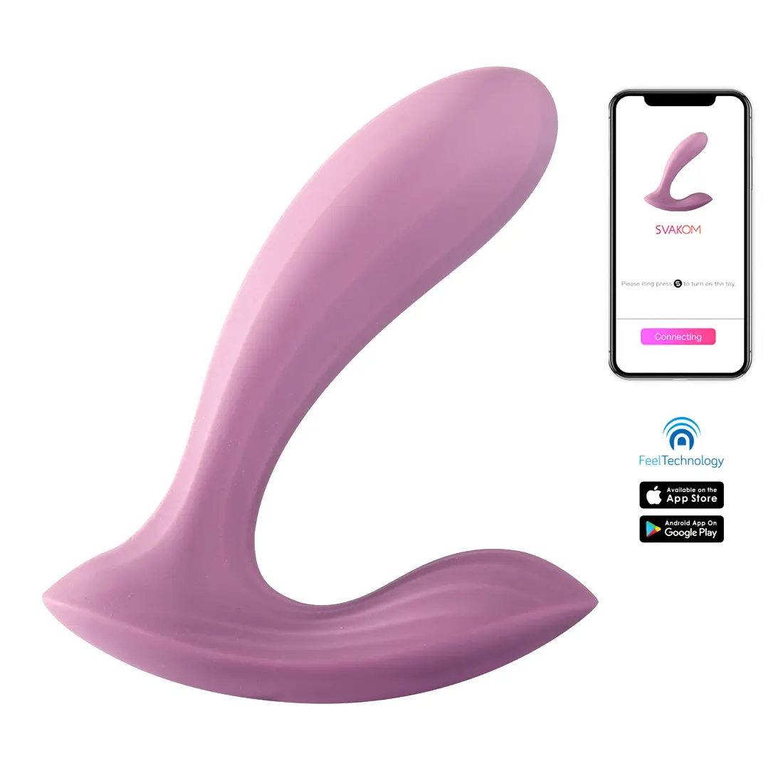 Nositeľný smart vibrátor ružový Svakom Erica