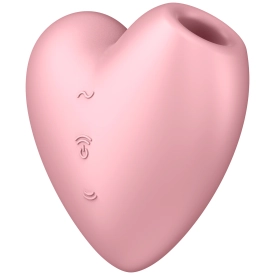 Satisfyer Cutie Heart pulzačný a vibračný stimulátor ružový