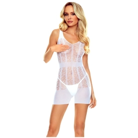 BS113 sexy šaty s leopardím vzorom biele