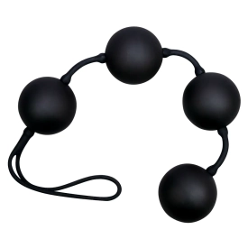 Velvet Balls 4 zamatové guličky čierne