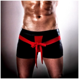 Lesklé boxerky so stuhou 001 SHORT