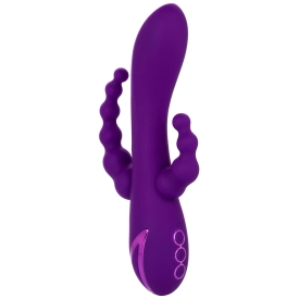 Trojitý nabíjací vibrátor na vagínu anál a klitoris Long Beach Bootylicious