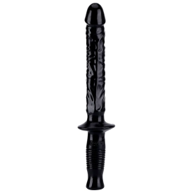 Realistické dildo s rukoväťou 37 cm čierne