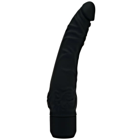 Zúžený silikónový vibrátor čierny Slim Get Real