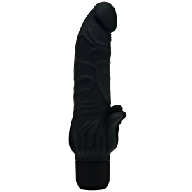 Klitorisový silikónový vibrátor čierny Stim Get Real