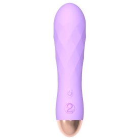 Nabíjateľný vodotesný mini vibrátor fialový Cuties Mini