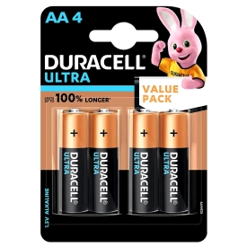 Alkalické batérie AA – 4 ks