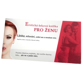Erotická šeková knižka pre ženu