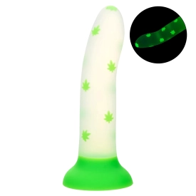 Dildo svietiace v tme so vzorom listov Glow Stick Leaf
