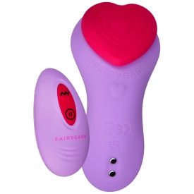 FairyGasm HeartGem vibrátor do nohavičiek na diaľkové ovládanie fialová