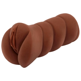 Super vlhká hnedá vagína masturbátor Super Wet Beaver