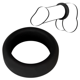 Silikónový erekčný krúžok na penis Black Velvets 3,2 cm