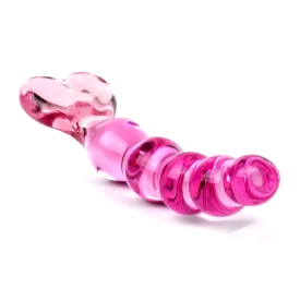 Icicles No. 43 guľôčkové sklenené dildo