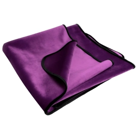Fascinator Throw zamatová plachta fialová 90 x 60 cm
