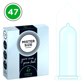 Mister Size thin 47 mm kondómy tenké – 3 ks