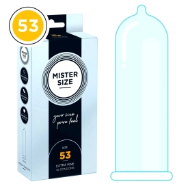 Mister Size thin 53 mm kondómy tenké – 10 ks