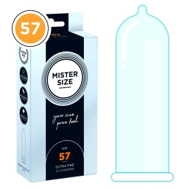 Mister Size thin 57 mm kondómy tenké – 10 ks