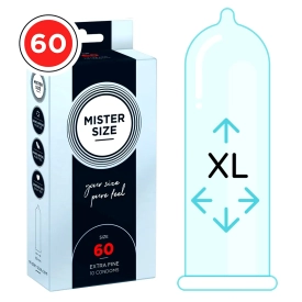 Mister Size thin 60 mm kondómy tenké – 10 ks