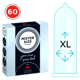 Mister Size thin 60 mm kondómy tenké – 3 ks