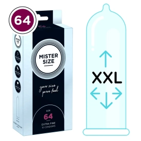 Mister Size thin 64 mm kondómy tenké – 10 ks