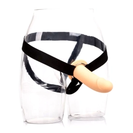 Silikónový strap-on postroj s dutinou na penis