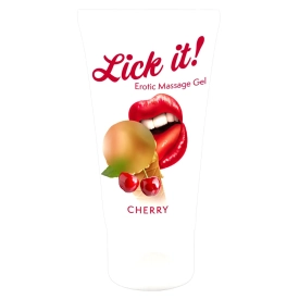 Lick-it 2v1 masážny lubrikant čerešňa 50 ml