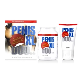 Krém a tabletky na podporu erekcie 30 ml + 30 ks Penis XL Duo