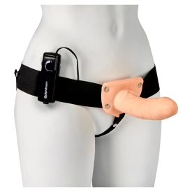 Fetish Fantasy Hollow strap-on vibračný dutý pripínací penis pre ženu či muža