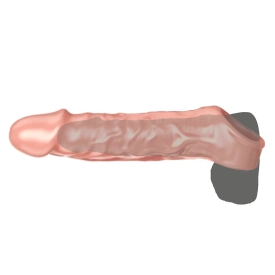 Predlžujúci telový M návlek na penis +3,5 cm Get Real
