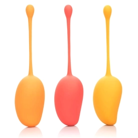 Kegel tréningová sada venušiných guličiek pre začiatočníčky 3 ks – mango