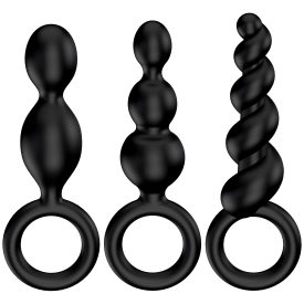 Satisfyer Booty Call sada análnych guličiek čierna