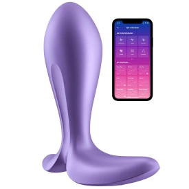 Satisfyer Intensity Plug smart vibračný kolík so stimulátorom perinea fialový