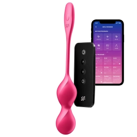 Satisfyer Love Birds 2 smart vibračné venušine guličky s diaľkovým ovládaním ružové