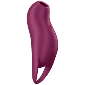 Satisfyer Pocket Pro 1 pulzačný a vibračný stimulátor bordový