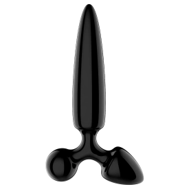 Trojitý sklenený análny kolík Satisfyer Triple Crystal 1 čierny