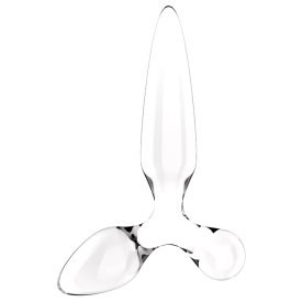 Trojitý sklenený análny kolík Satisfyer Triple Crystal 2 priehľadný