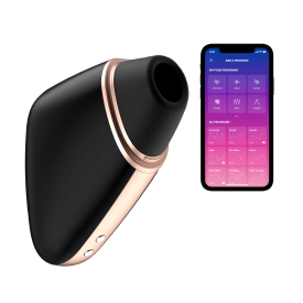 Satisfyer Love Triangle pulzačný vibračný smart stimulátor čierny